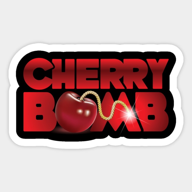 Cherry Bomb Sticker by FAKE NEWZ DESIGNS